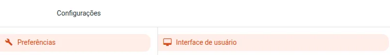 Aba Aparência da Interface com a seleção de temas no Webmail