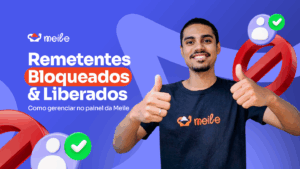 Remetentes bloqueados e liberados
